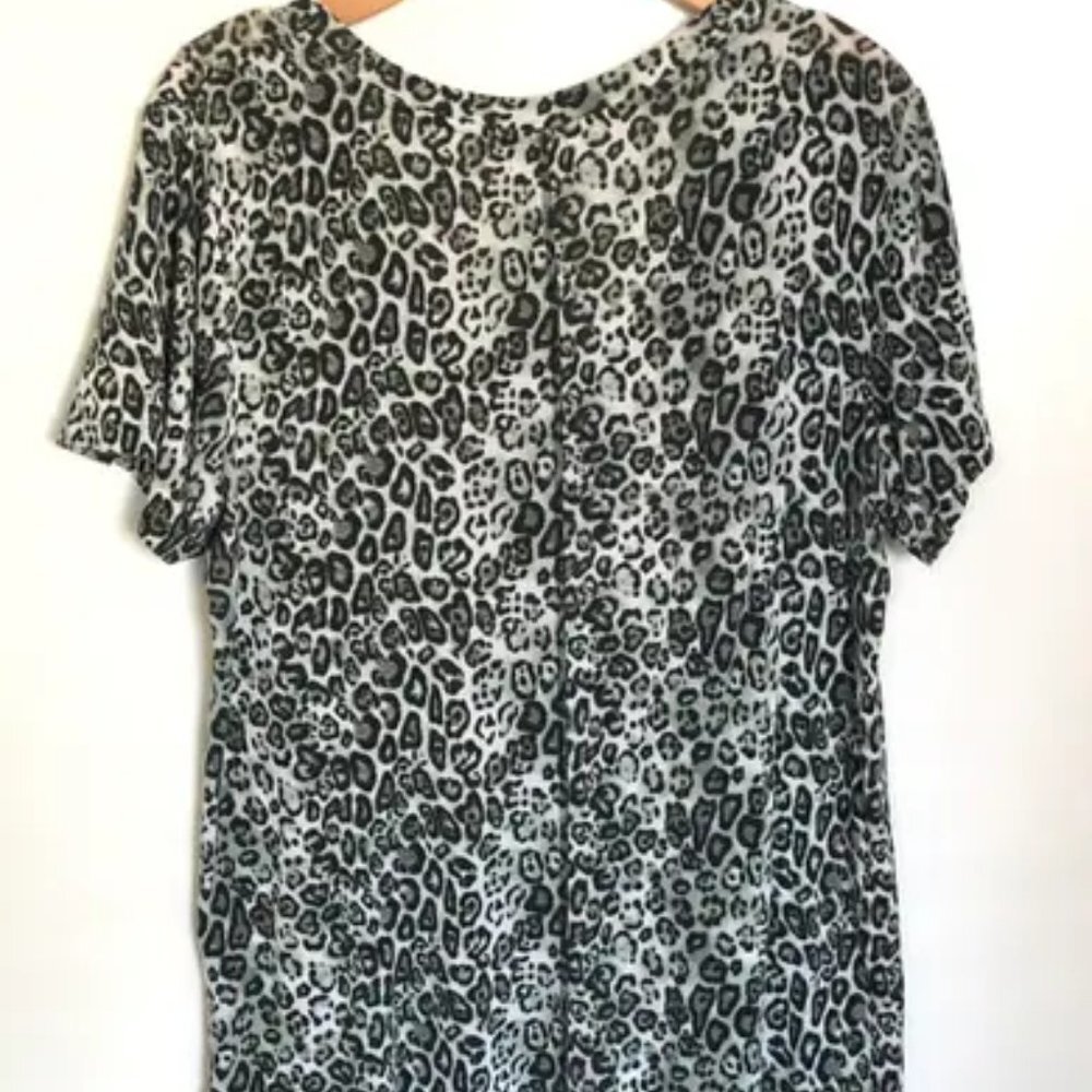 SOCIALITE Leopard Print Jersey Top - Picture 5 of 5